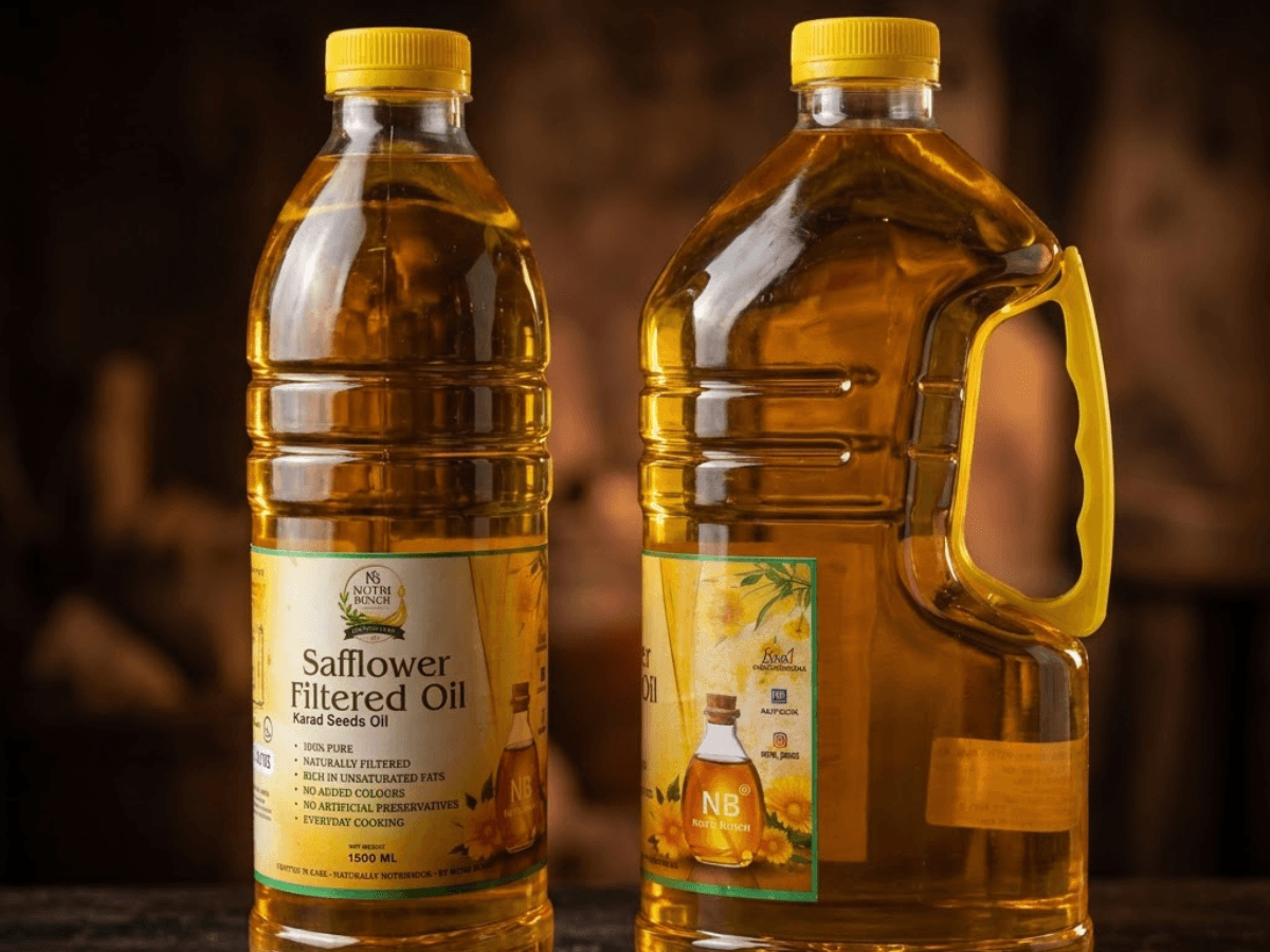 Safflower Filtered Oil (Karad Seed Oil) — 1.5 Litres