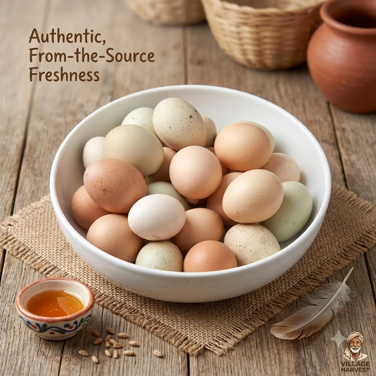 Free Range Eggs - Village Collection — 30 Pcs